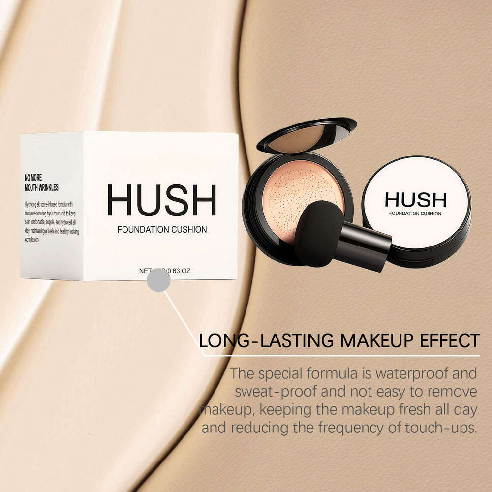 AMZ Color Brightening Breathable Cushion Foundation Natural Concealer Long-lasting Hydrating Radiant Delicate Fresh Water Glossy Makeup