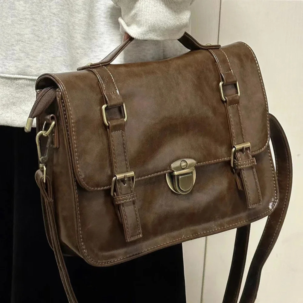 Japanese Students Vintage Women Handbags Crossbody Streetwear Preppy Y2k Fashion Messenger Bag Trendy All Match Casual Backpacks 260205