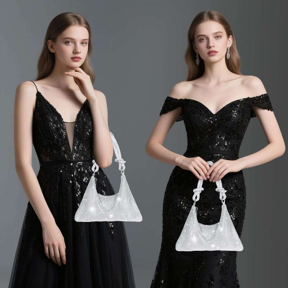 2026 Women Purse For Women Sparkly Rhinestone Evening Bag Wedding Party Accessories Handbag Fits Phone Wallet Lipstick Party