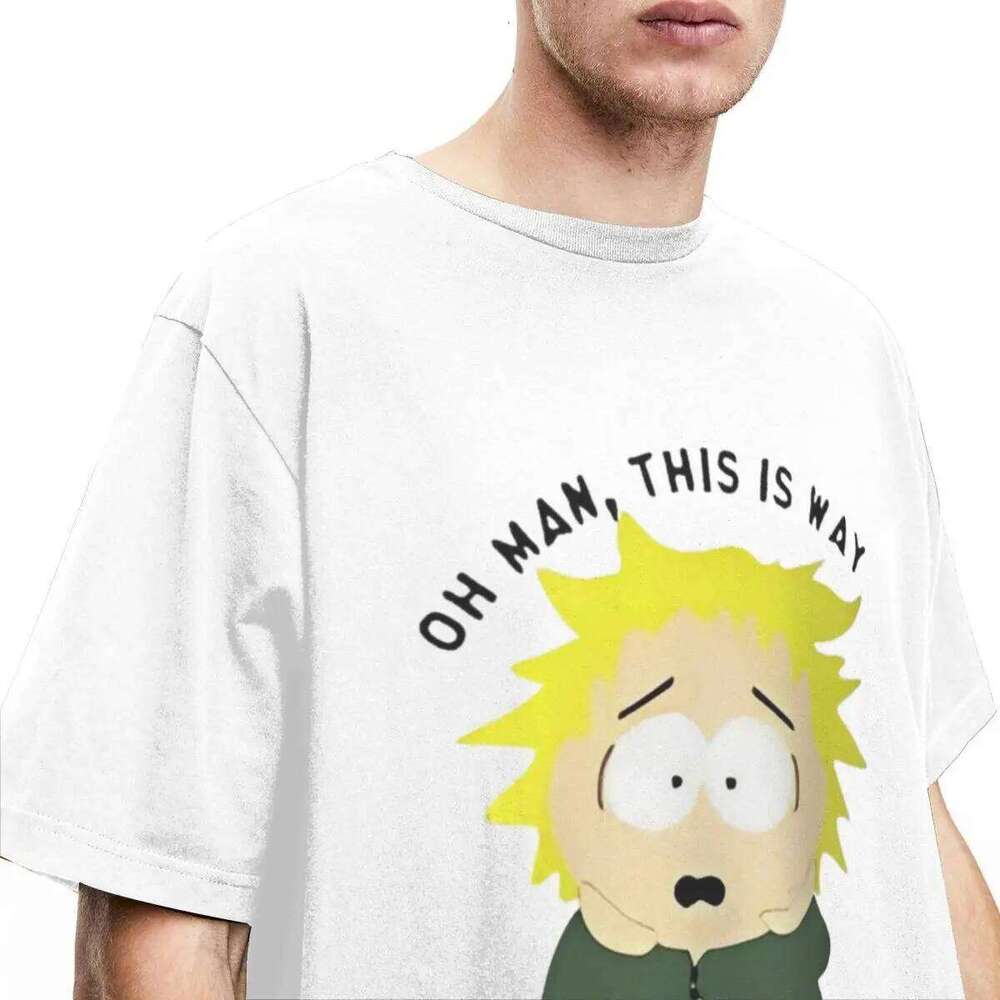 Tweek Tweak T-Shirt Summer Souths Cartoon Parks Y2K Retro T-Shirts 100 Cotton Harajuku Tshirt For Men Short Sleeves Casual Tees X260209