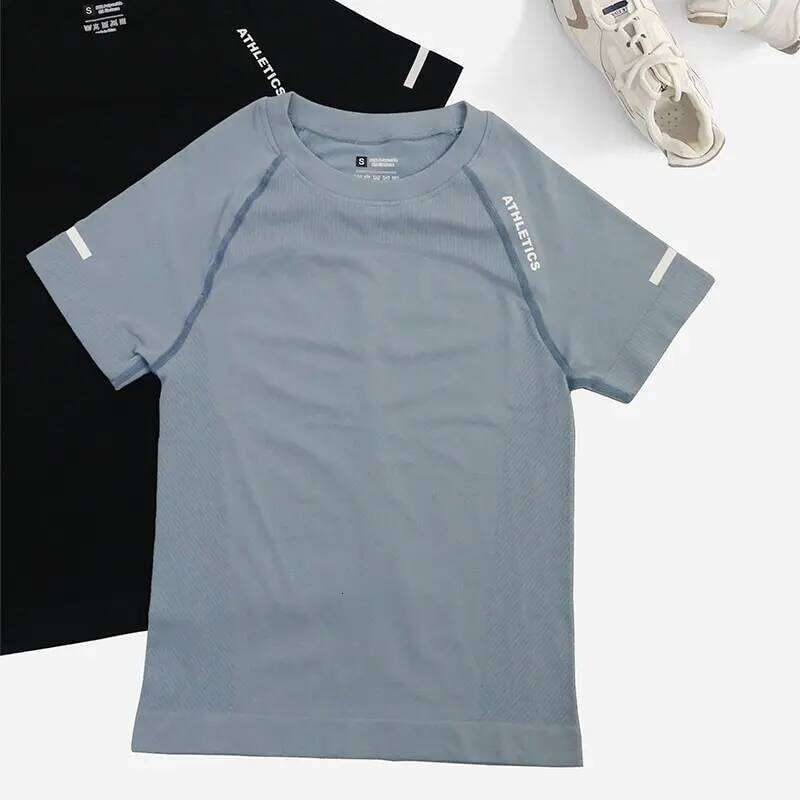Women Seamless TShirt Female Fitness 2 Piece Top Workout Gym Training Shirts Athletic Short Sleeve Yoga Letter T-shirts 26Y0208