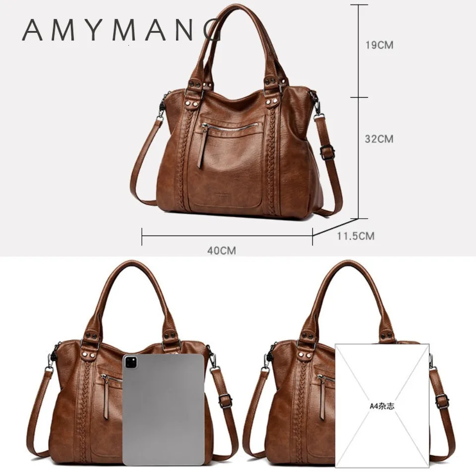 Genuine Soft Leather Shoulder Crossbody Bags for Women Handbag Casual Tote Messenger Bag 260208