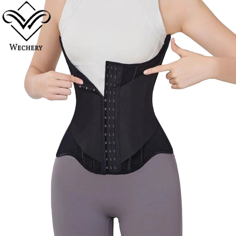 Wechery Waist Trainer Woman Body Shaper Slimmer Tummy Control Waist Shaper Belts Tight Hourglass Sheath Flat Belly Underwear 260207