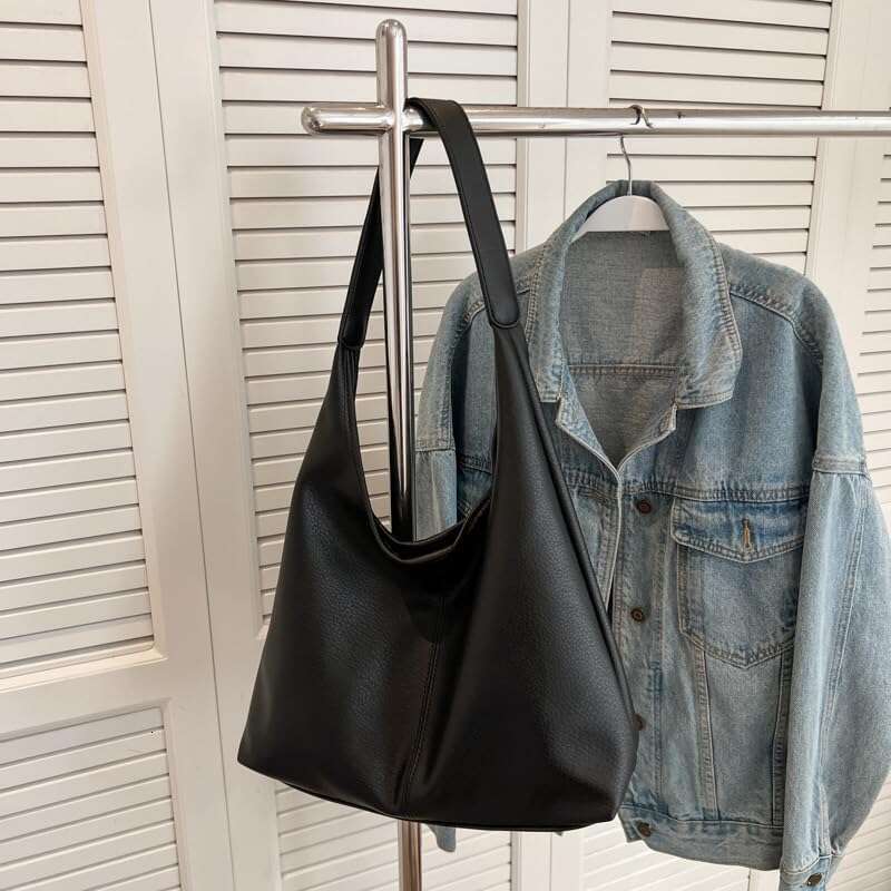Hobo Bags For Women Slouchy Tote Bag Soft Casual PU Leather Shoulder Purses Pcs Work Everyday Handbags
