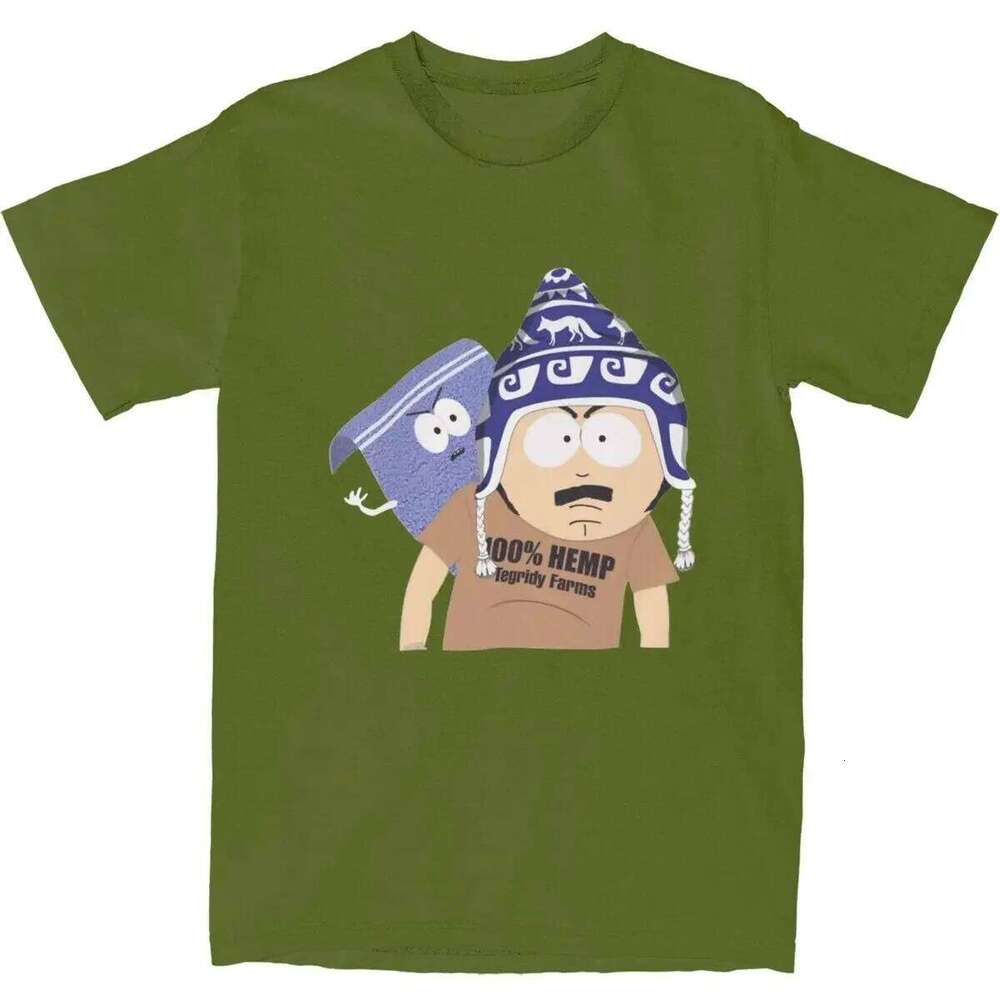 Clothes Leisure Tee Shirts Men Women Tegridy Farms Randy Marsh And Towelie Shirt Merchandise Souths Parks Pure Cotton T-shirts X260209