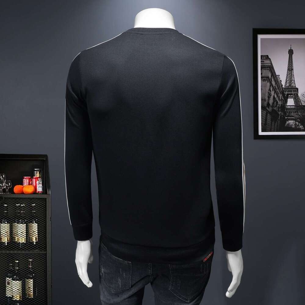 European Brand Sweatshirt Crew Neck Base Shirt New Autumn Embroidery Versatile Casual Men's Top