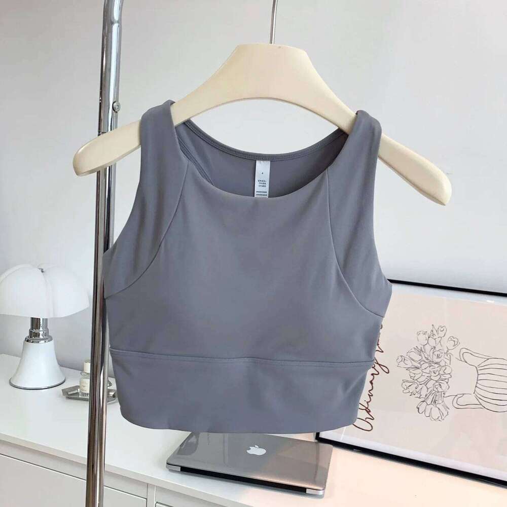 All-in-one Shock-proof Compact Sports Running Breathable Full-cup Yoga Vest Gym Clothing Summer New Fitness Bra 26Y0209