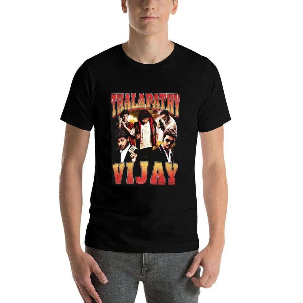 Vijay Graphic T-Shirt pack shirt cotton t shirts for man graphic vintage T-shirt X260209