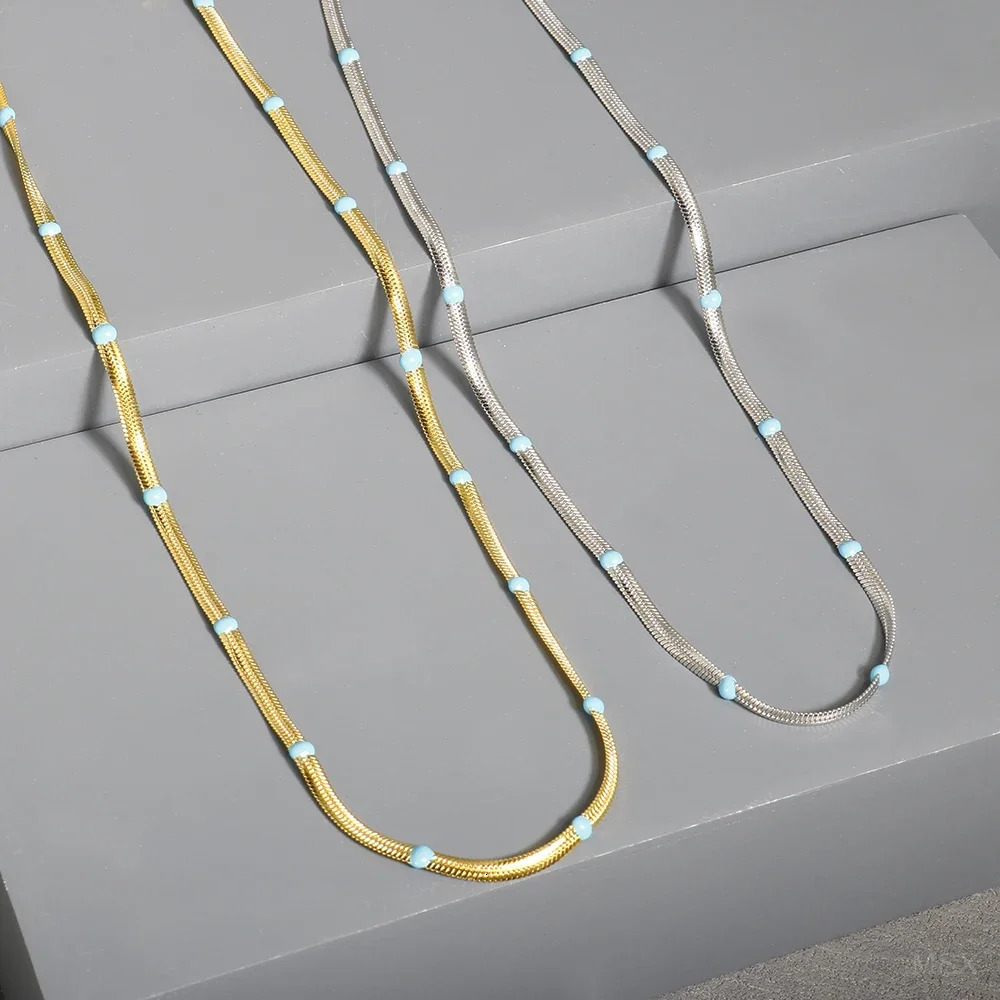 Stainless Steel Creative Chain Necklace 260124