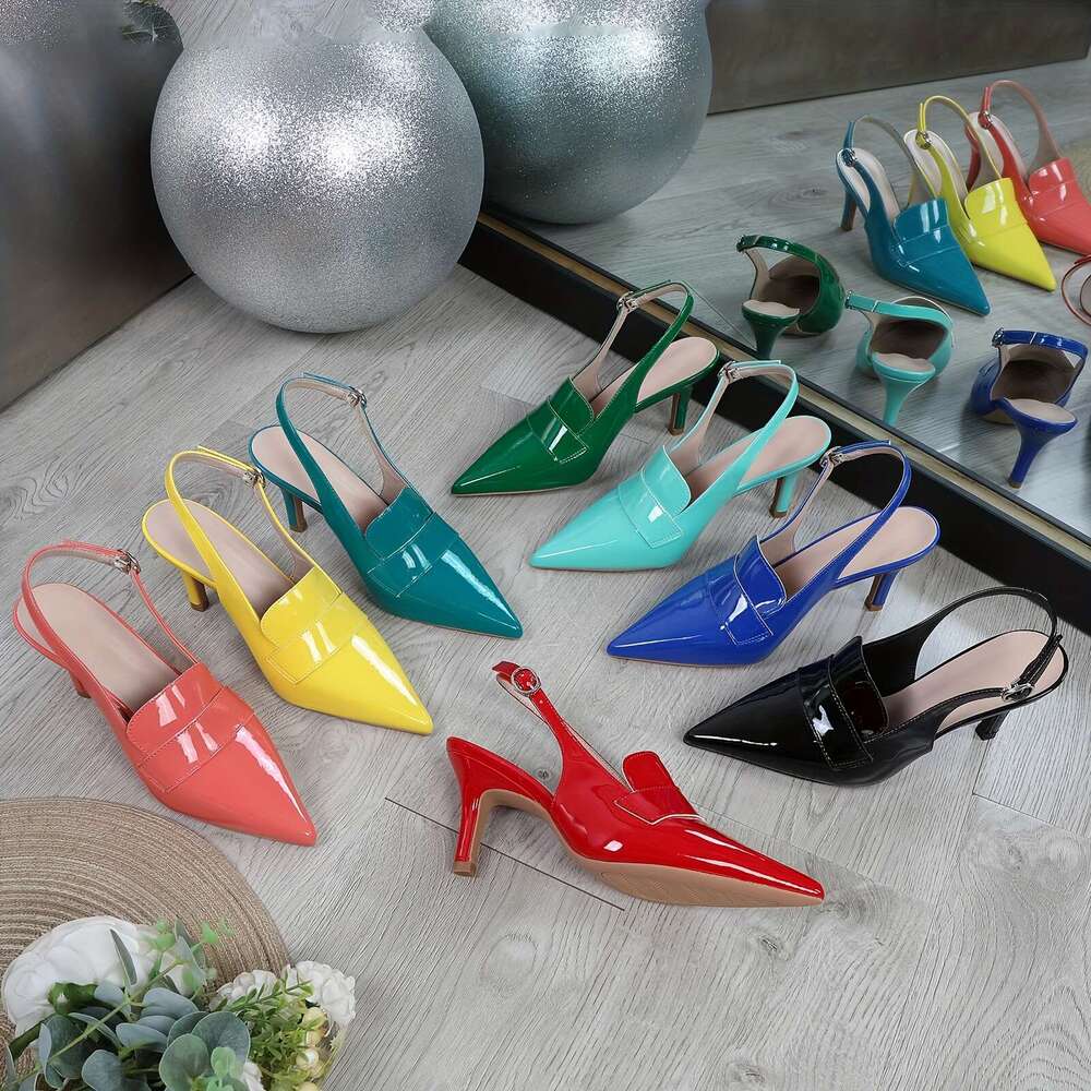French Style Elegant Pointed Toe Flat For Women Spring New Arrival Classic High Heels Women Shoes MOJIDASHU
