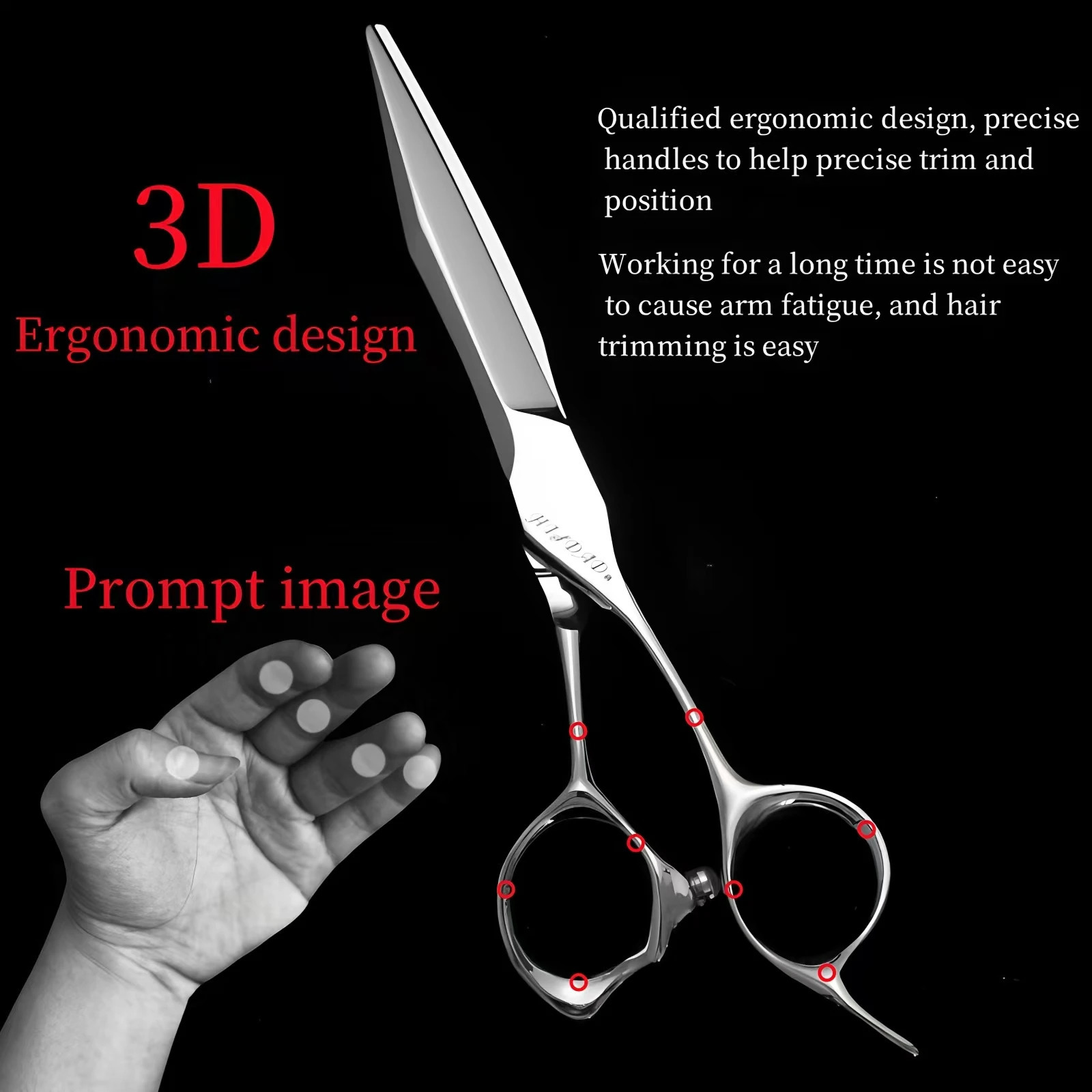 Highend barber scissors handmade 606570inch hair cutting VG10 Material Special for salons 260205