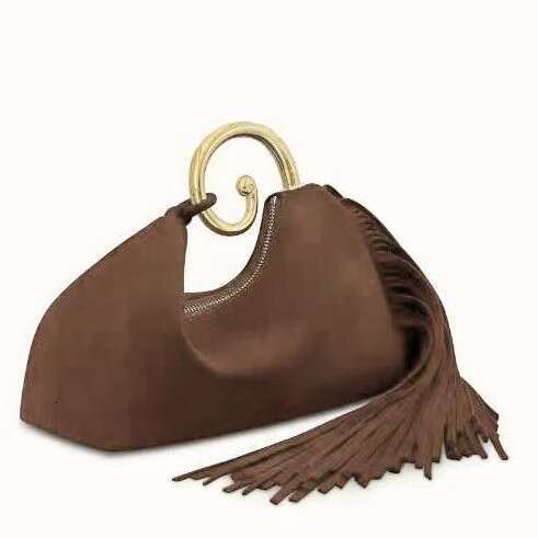 Hot-Selling Retro Suede Tassel Fashion Matte Texture Square Bag Women's Autumn Winter Evening Handbag