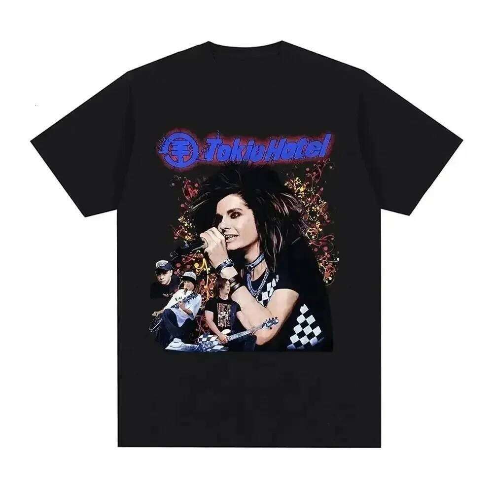 Tokio Hotel Kaulitz Print Tshirt Cotton T-shirt Trend Short Sleeve Tee Men Women Hip Hop Streetwear T Shirt Clothes X260209