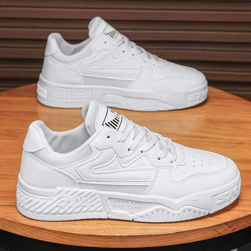 Autumn Thick Sole Height Increasing Waterproof Non-Slip Black and White Panda Sports Casual Shoes Men's Youth Fashion Sneakers