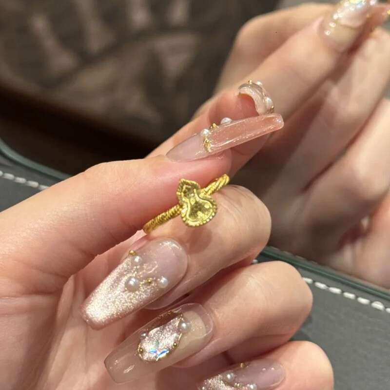Dazzling Ice-crystal Gourd Ring 2026 New Model Heavy-duty Hammered Craftsmanship