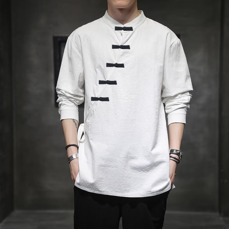 New Chinese Sle Linen ort Men Summer Tang Suit Improved Version Top Outerwear