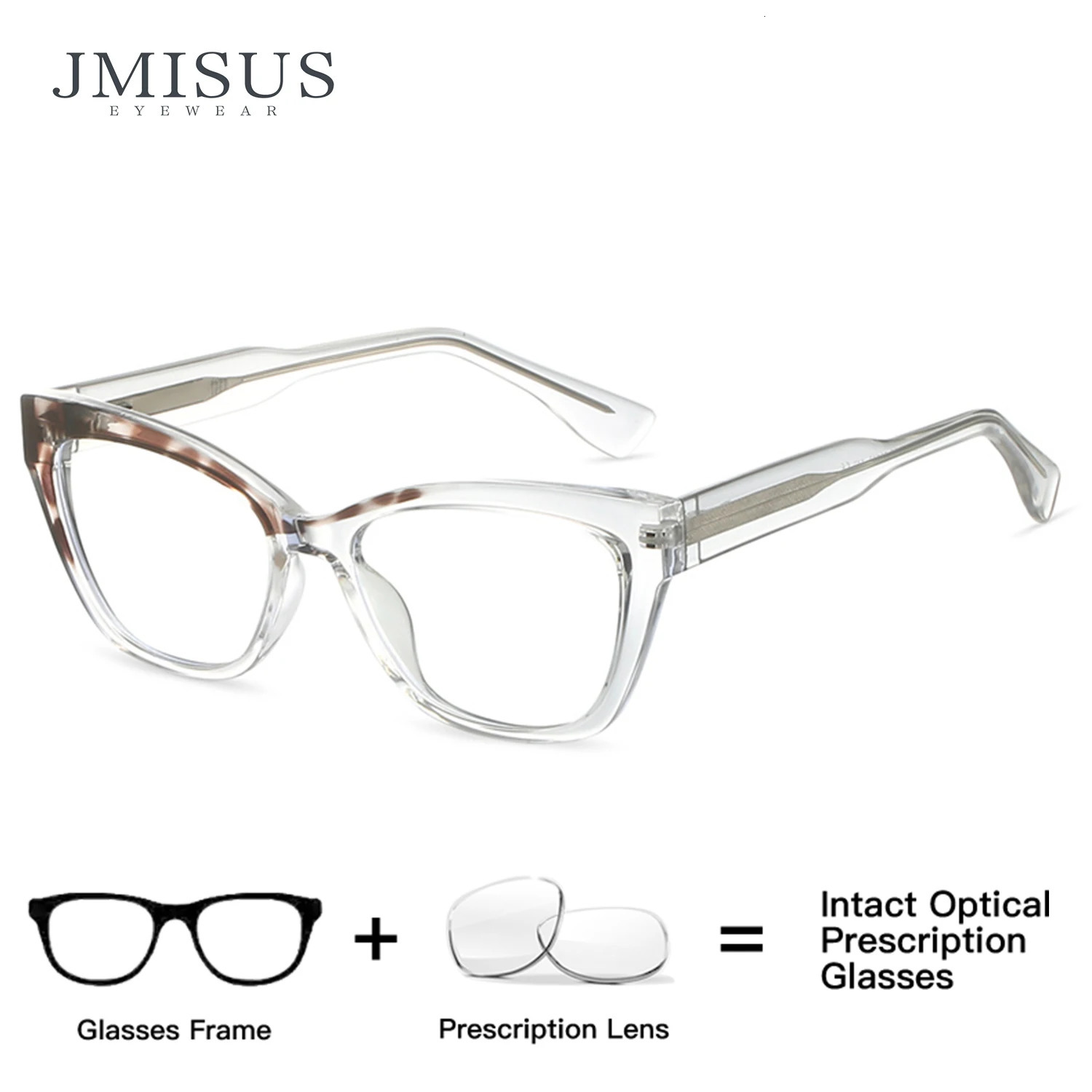 JMISUS 2025 Trend Square Sport Prescription Glasses Woman Butterfly Optical Eyeglasses Progressive Pochromic Sunglasses 260206