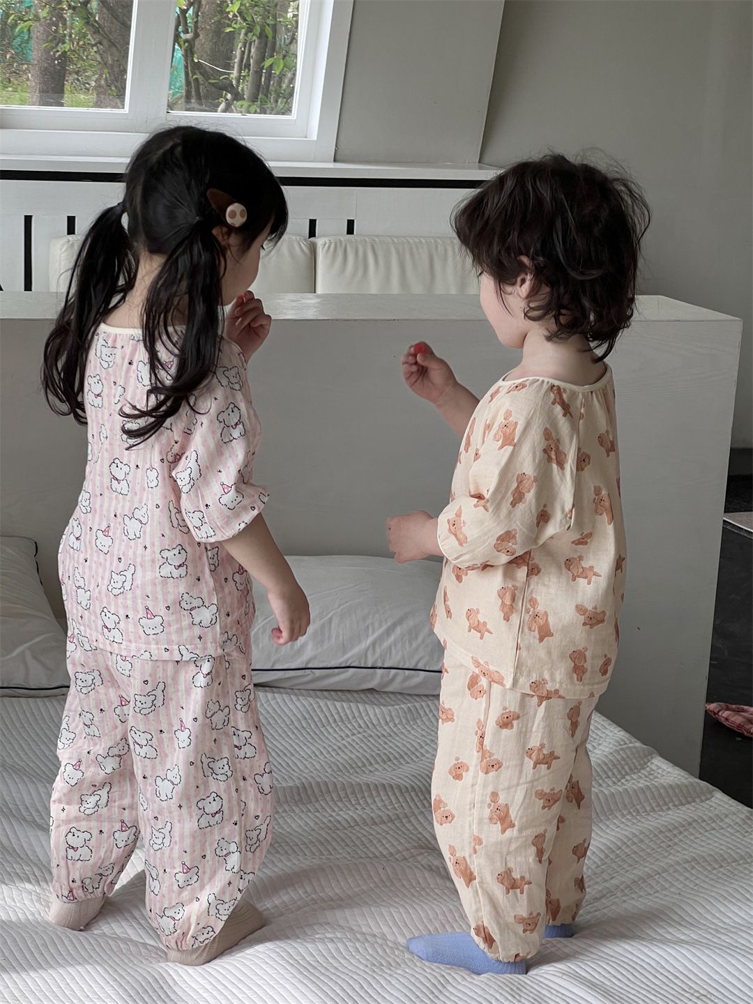 203 Cozy Cotton Blend Twinned Bedding Wear Unisex Plush Lounge Garb For Lively Afternoons