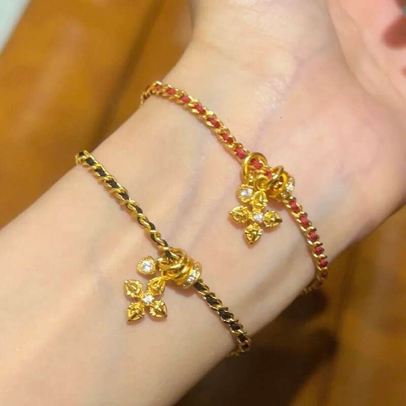 Necklace Designer For Women Red String Vajra Bracelet For Women 2026 New DIY Black Gold Bracelet