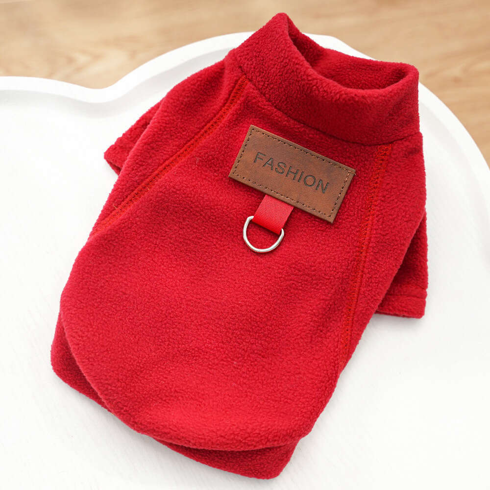 New Pet Dog Autumn Winter Fleece Bichon French Bulldog Clothes Supplies Cat Apparel