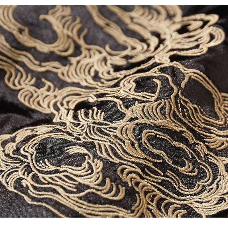 Mardi Hefxessdr Vintage Streetwear Japanese Sukajan Souvenir Spring Chinese Dragon Embroidered Loose Coat Varsity Jacket