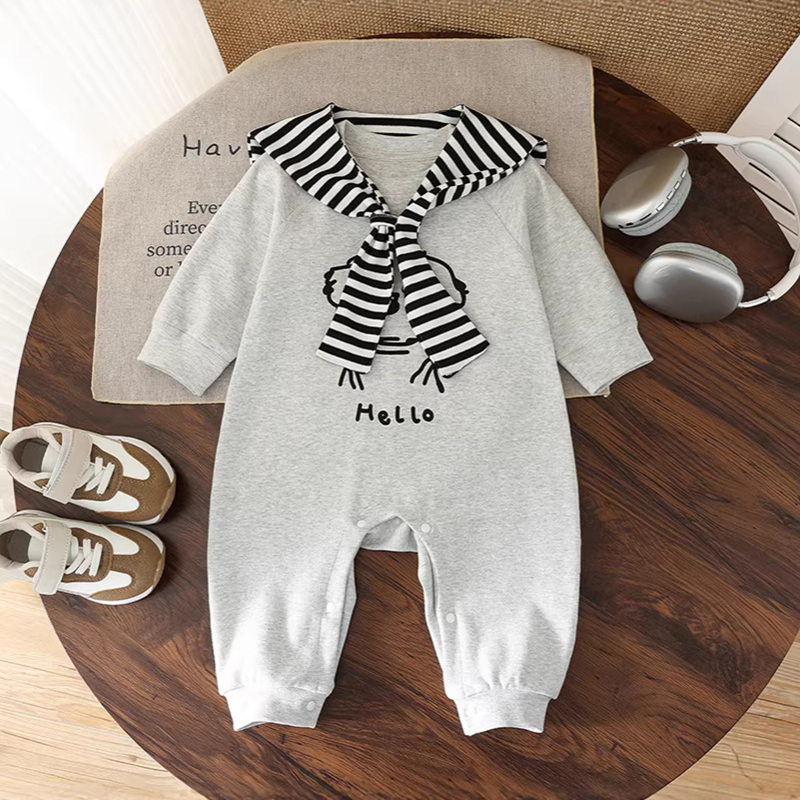 Baby romper spring Western style long sleeved jumpsuit