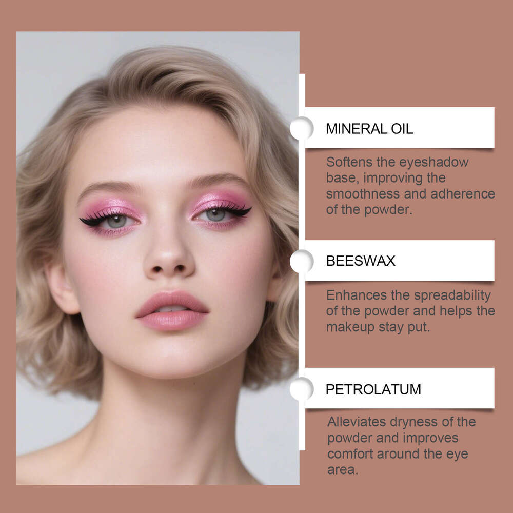 zephoco Skin-Tone Shimmering Silky Naturally Pigmented Pearlescent Fine Shimmer Eyeshadow for Easy Daily Makeup Application