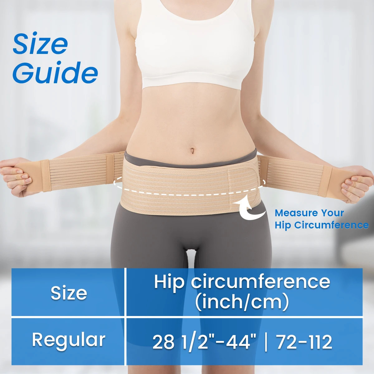 VELPEAU Sacroiliac SI Joint Hip Belt for Sciatica Lumbar and Lower Back Pain AntiSlip Pelvic Support Men Women 260202