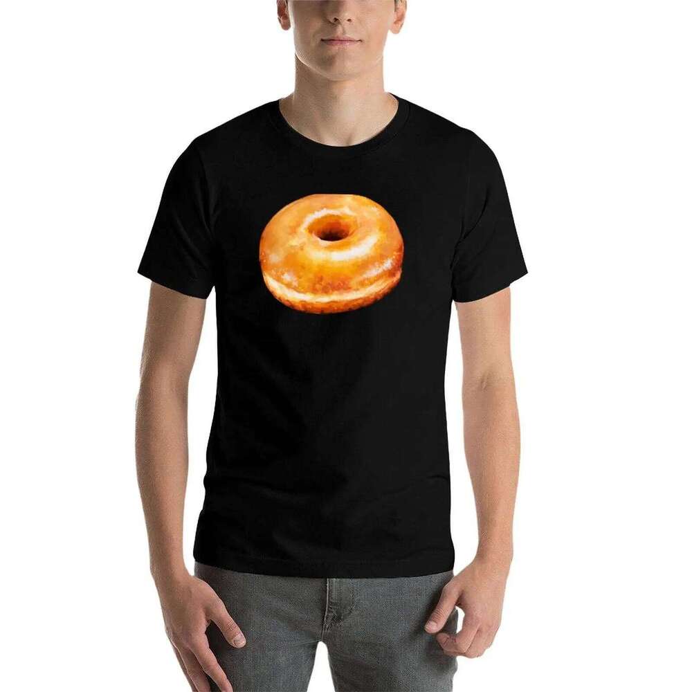 Donut T-Shirt graphic Glazed cotton t for man quality Pattern printed high shirts X260209