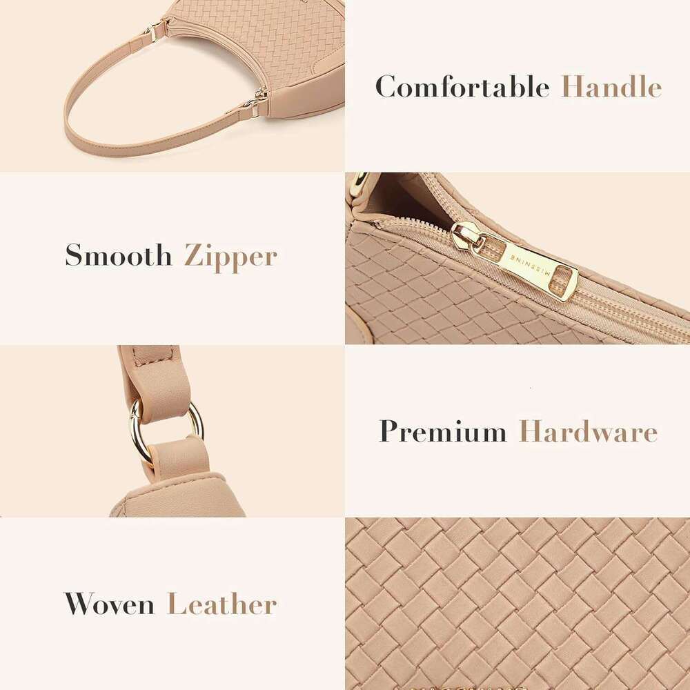 Shoulder Bag Purses For Women Small Handbags Mini Clutch Purse With Adjustable Strap Trendy Hobo Underarm Crescent