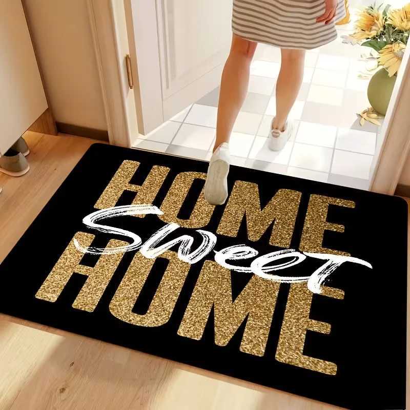 1pc Home Sweet Home Flash Welcome Mat Non slip Carpet Used for Home Entrance Kitchen Living Room Bedroom Flash Welcome Mat S260207