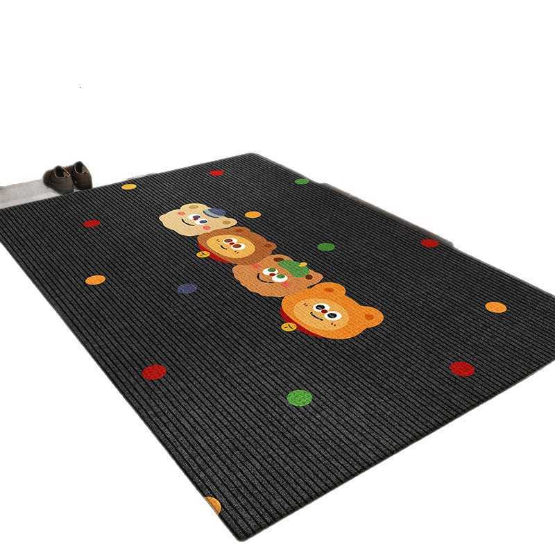 Cartoon Entryway Doormat Dirt-Resistant and Easy to Clean Crystal Velvet Doormat for Home Entrance Customizable Non-Slip Mat S260207