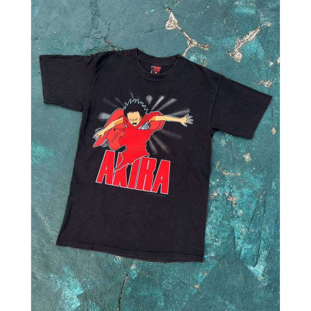 Japanese Anime AKIRA TETSUO DOUBLE SIDEDGRAPHIC T-Shirt Oversized hot product Unisex Breathable high quality Comfortable tee X260209