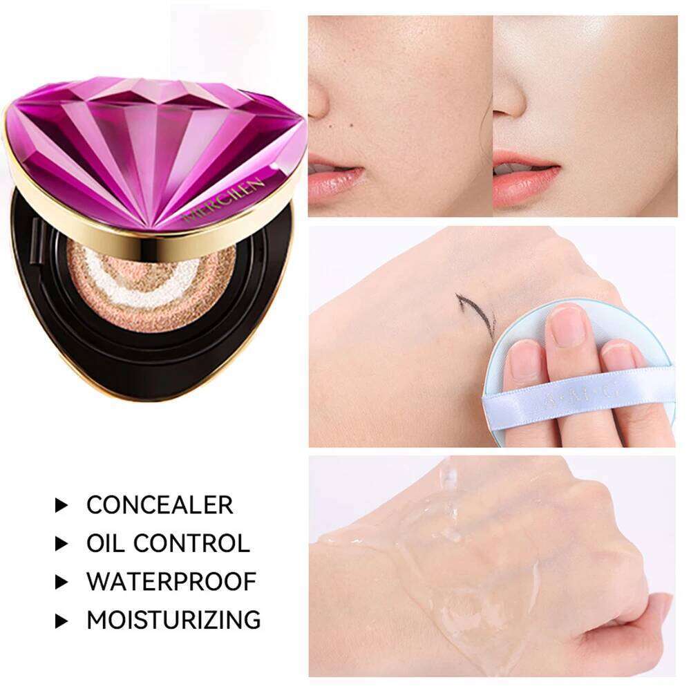 3 Colors Air Cushion Plant Nourishing Skin Concealer Oil Control Moisturizing Foundation Isolating Cream Beauty Shrink Pores 26L0209