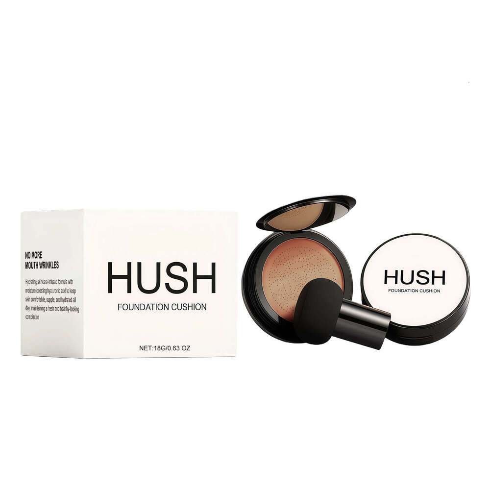 AMZ Deep Tone Brightening Breathable Cushion Foundation Natural Skin Flaw Correction Hydrating Nude Feel Long-lasting Makeup Base