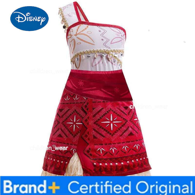 Disney 2 New Movie Moana Princess Same Style One-Shoulder Strap Printed Asymmetric Dress Girl Christmas Party Gift H260209 - view 4