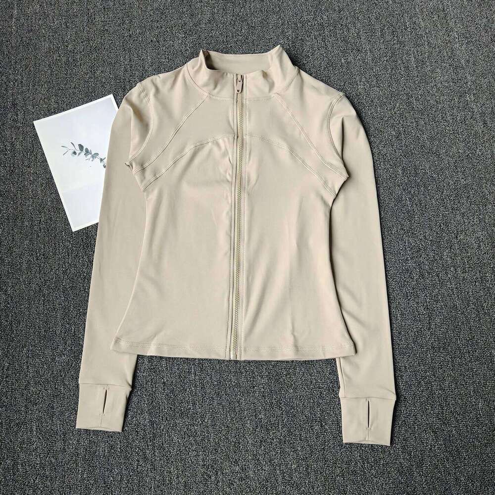 Stand Collar Fitness , Women's Slim Fit Workout Coat, Breathable for Cycling & Pilates Training 26Y0209