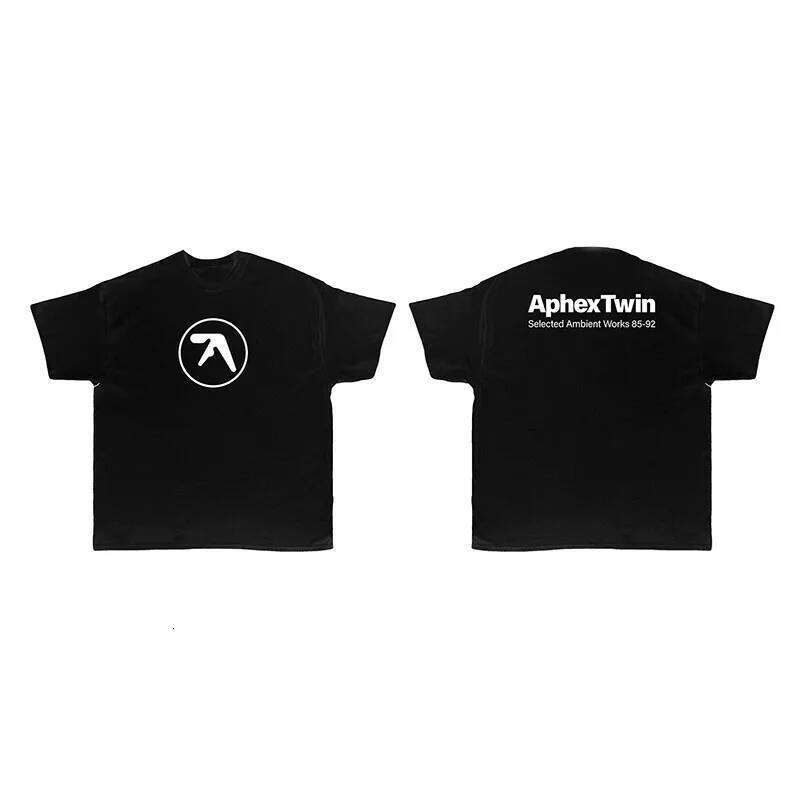 2025 Summer T-Shirt Aphex Twin Cotton Oversized Fashion Short Sleeve T Shirt Tops Men Women Tee Y2k Streetwear Harajuku Clothing X260209