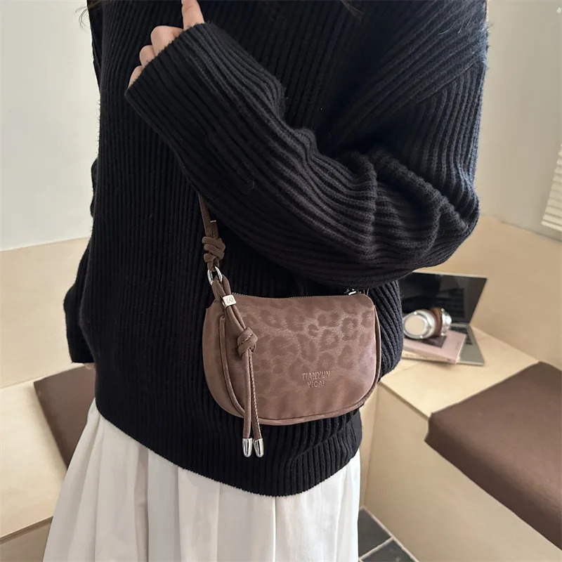 Fashion Simple Crossbody Bags for Women Soft Suede PU Mini Shoulder BagsComfortable and Versatile Texture Commuting Bag 260208