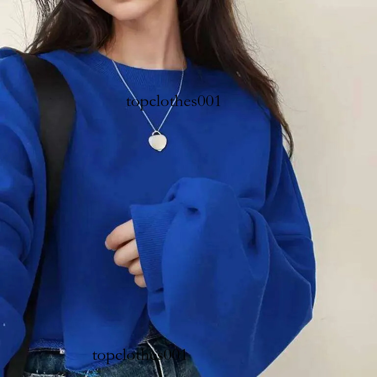 Short Pure Color Loose Women Underwear Autumn Season Wide Waist Round Neck Ladies Top Trendy Comfortable Casual Style Solid
