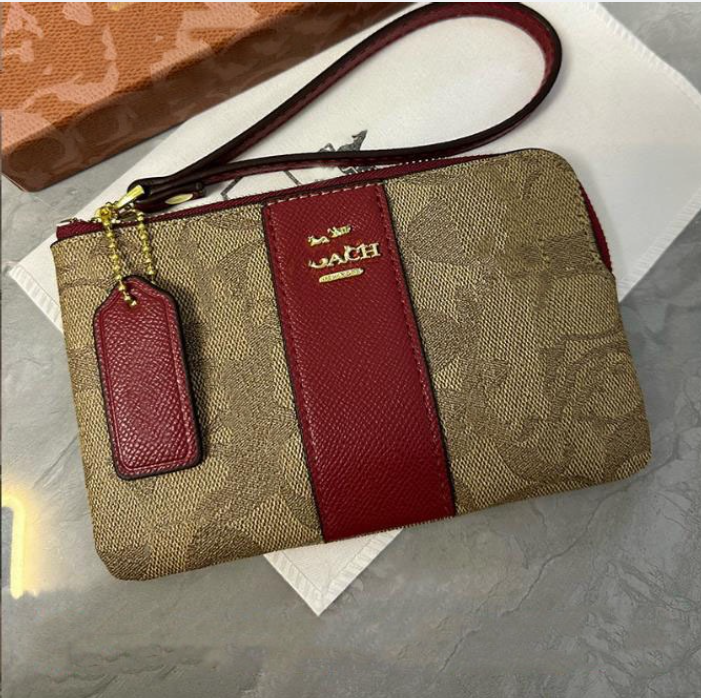 Designer wallet new card holder classic style women's long wallet With cherry pattern printed on it Women wallet