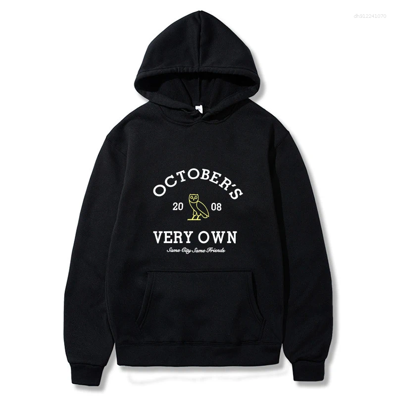 Men's Hoodies October's Men and Women Very Own Letter Printed Long Sleeve Casual Hoodies