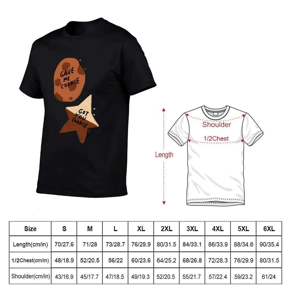 Gave Me Got You Cookie graphic man shirt cotton high quality anime t shirts oversize T-Shirt X260209