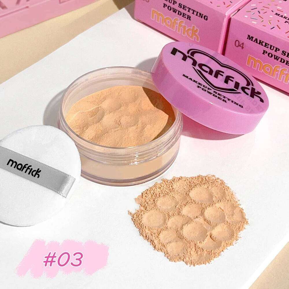 Heart-Shaped Compact Loose Setting Powder, Extra Fluffy, Long-Lasting, Natural Finish for All Skin 26L0209