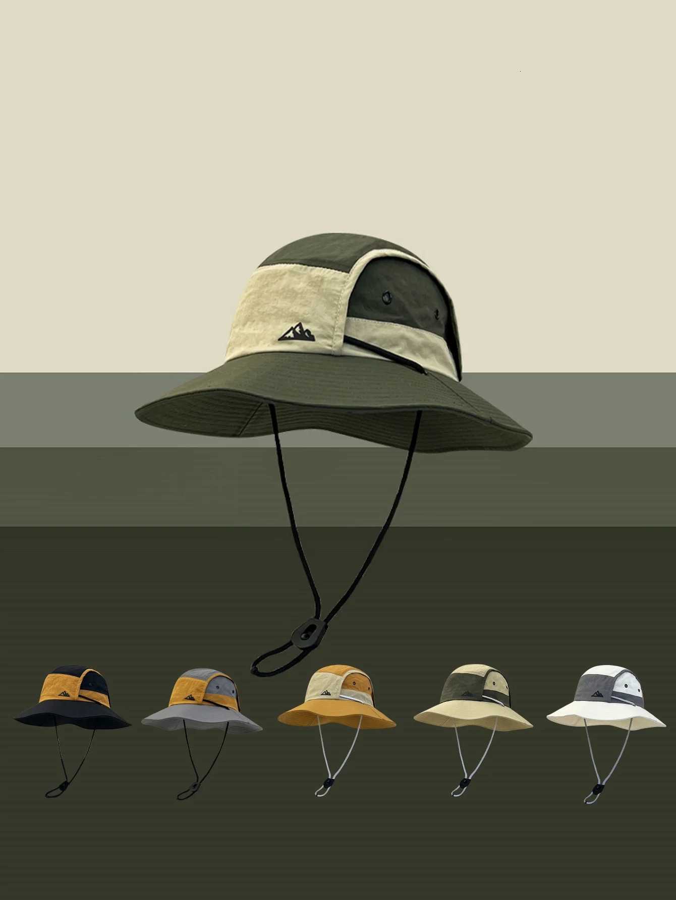 Retro quick-dry Western cowboy hat women spring and summer mountaineering fishing sunscreen hat thin breathable fisherman hat 260204