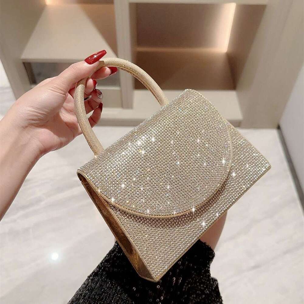 New Foreign Trade European And American Fashion Handbag Diamond Banquet Clutch Dress Evening Bag