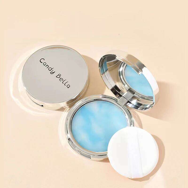 Candy Bella Blue Sky And Cloud Oil Powder, Skin-friendly Skin Natural Face Long Lasting Contouring Powder Makeup 26L0209