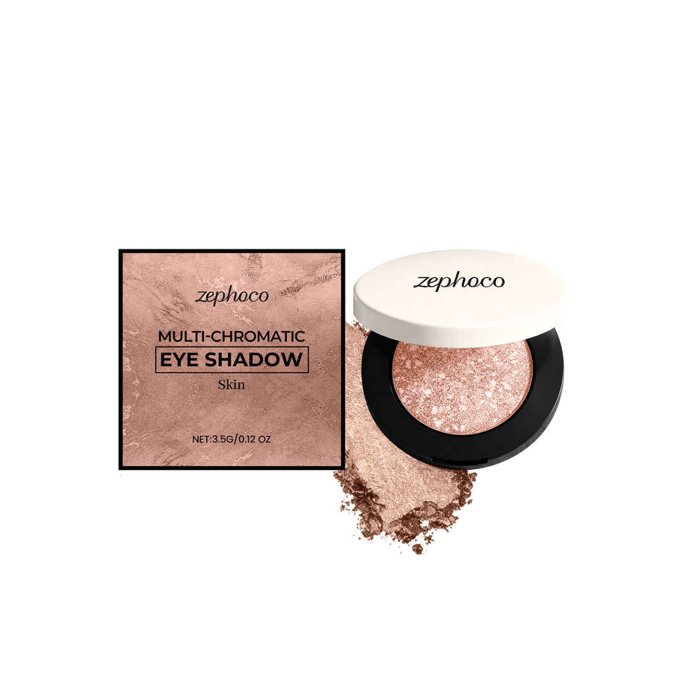 zephoco Skin-Tone Shimmering Silky Naturally Pigmented Pearlescent Fine Shimmer Eyeshadow for Easy Daily Makeup Application