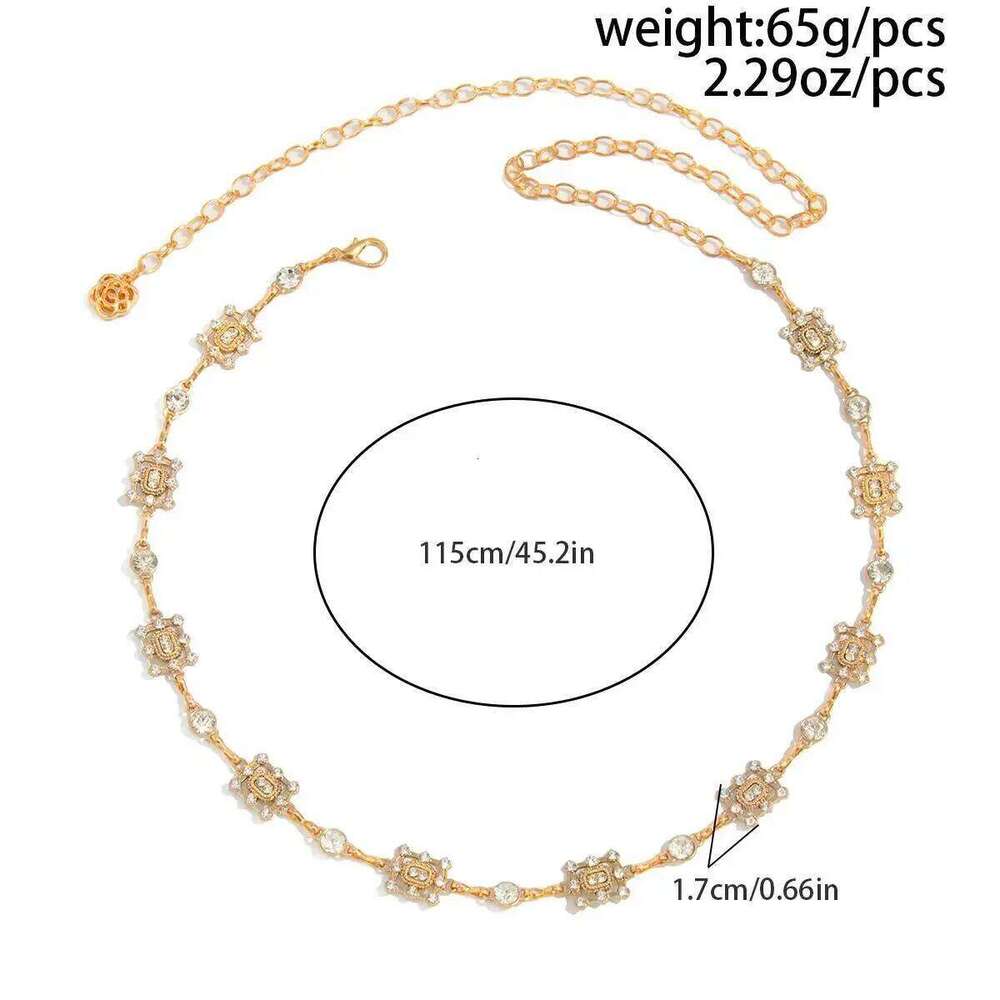 SHIXIN Aesthetic Shiny Rhinestone Belly Waist Chain for Women Elegant Adjustable Metal Wasitband Body Jewelry Skirt Belt X260209