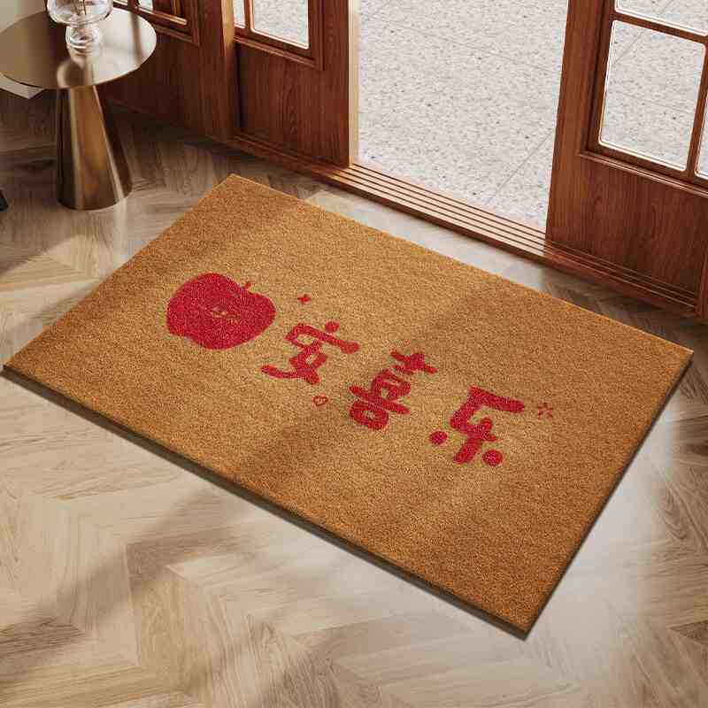 Modern minimalist entrance doormat for home use can be cut to size wear-resistant non-slip PVC loop mat S260207